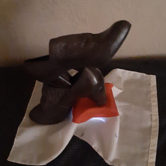 Leather, dark brown ,size 6 made in italy - Picture 3 of 7